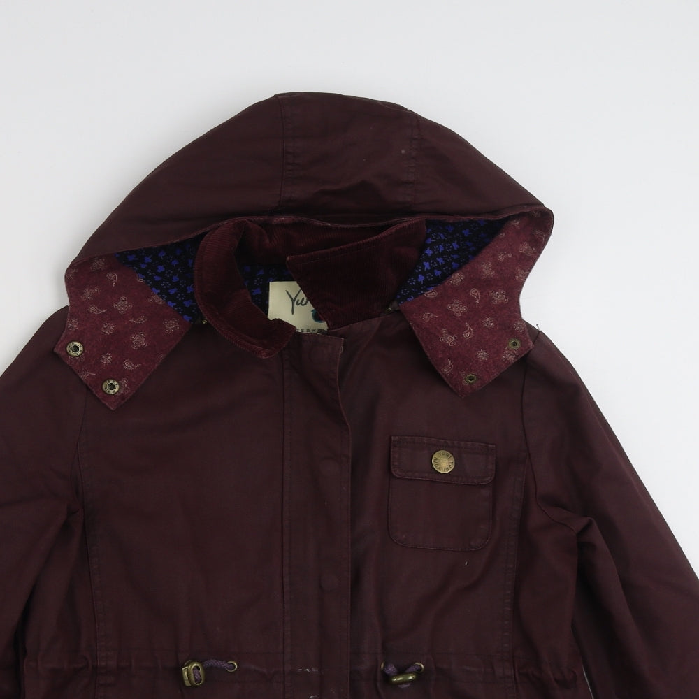 Yumi Womens Purple   Jacket  Size 10  Zip