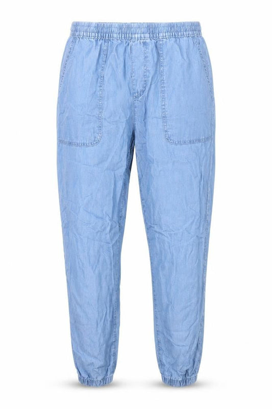 Dunnes Mens Blue  Lyocell Cargo Trousers Size M L26 in Regular