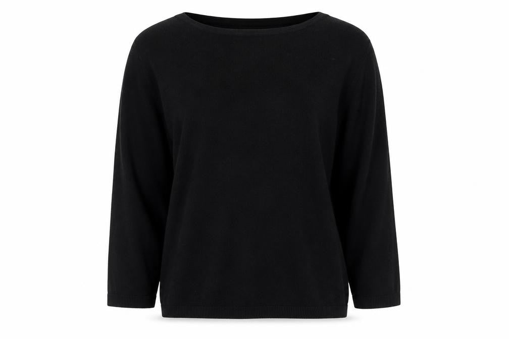 H&M Womens Black Round Neck  Viscose Pullover Jumper Size M