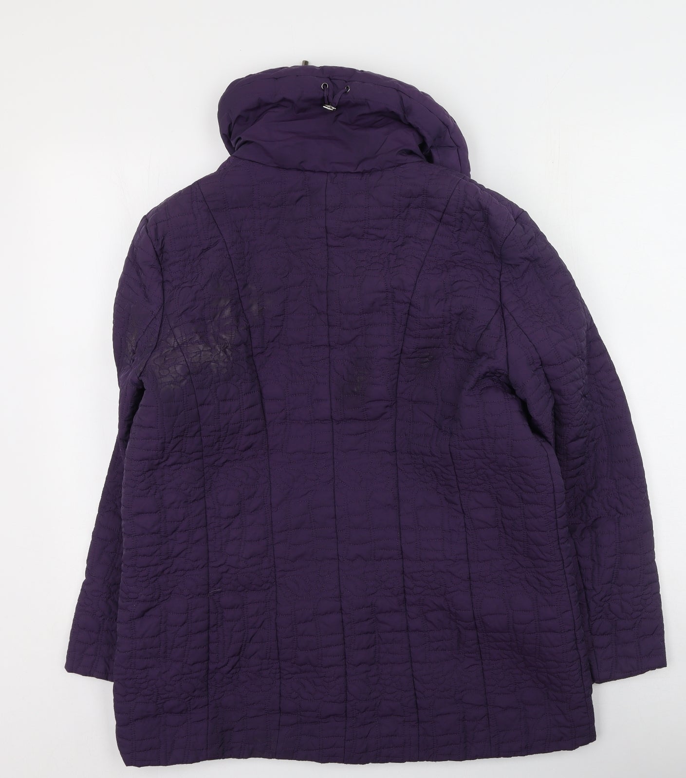 First Avenue Womens Purple   Anorak Coat Size 16   - Mark on back
