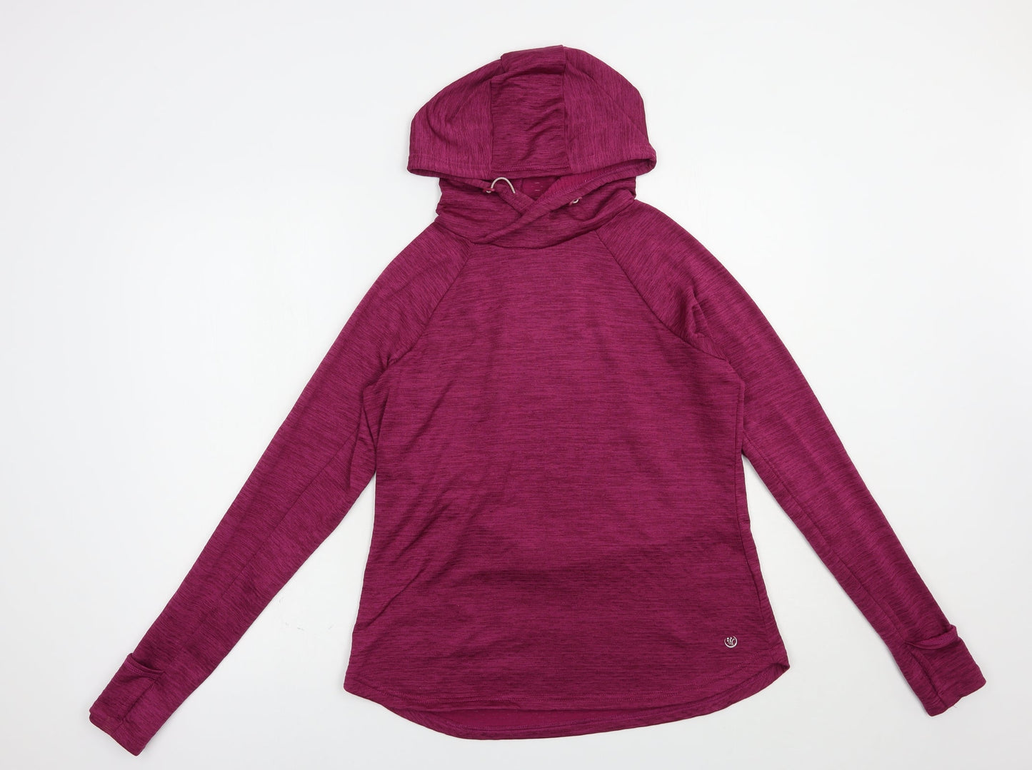 Dunnes Stores Womens Purple  Polyester Pullover Hoodie Size S  Pullover