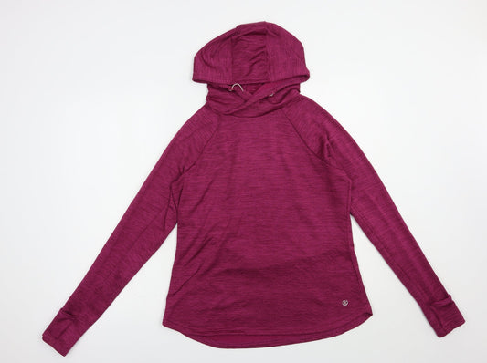 Dunnes Stores Womens Purple  Polyester Pullover Hoodie Size S  Pullover