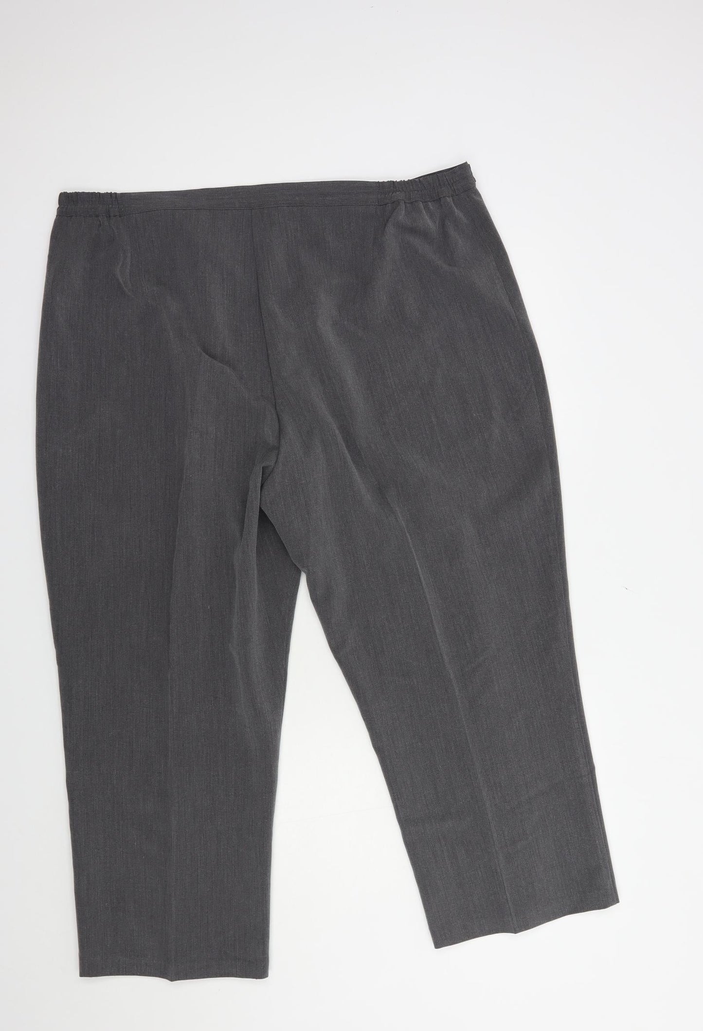 Sarah Hamilton Womens Grey  Polyester Dress Pants Trousers Size 22 L26 in Regular