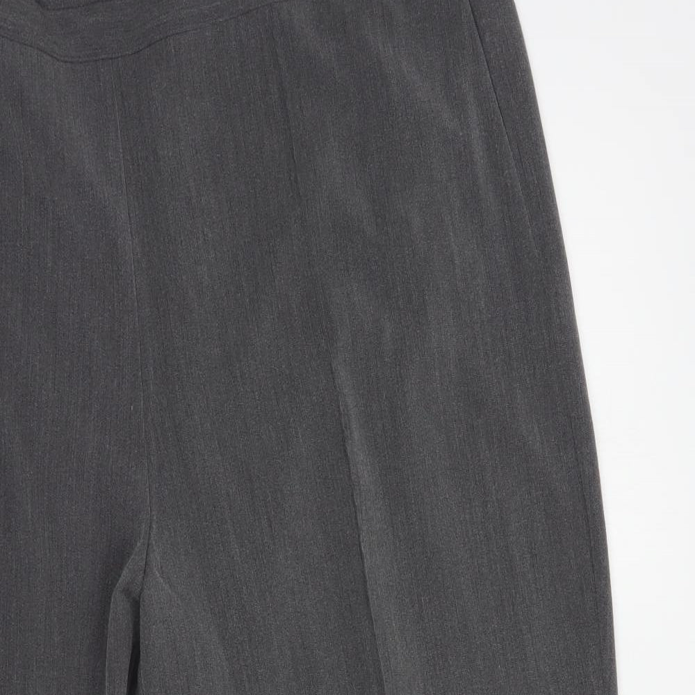 Sarah Hamilton Womens Grey  Polyester Dress Pants Trousers Size 22 L26 in Regular