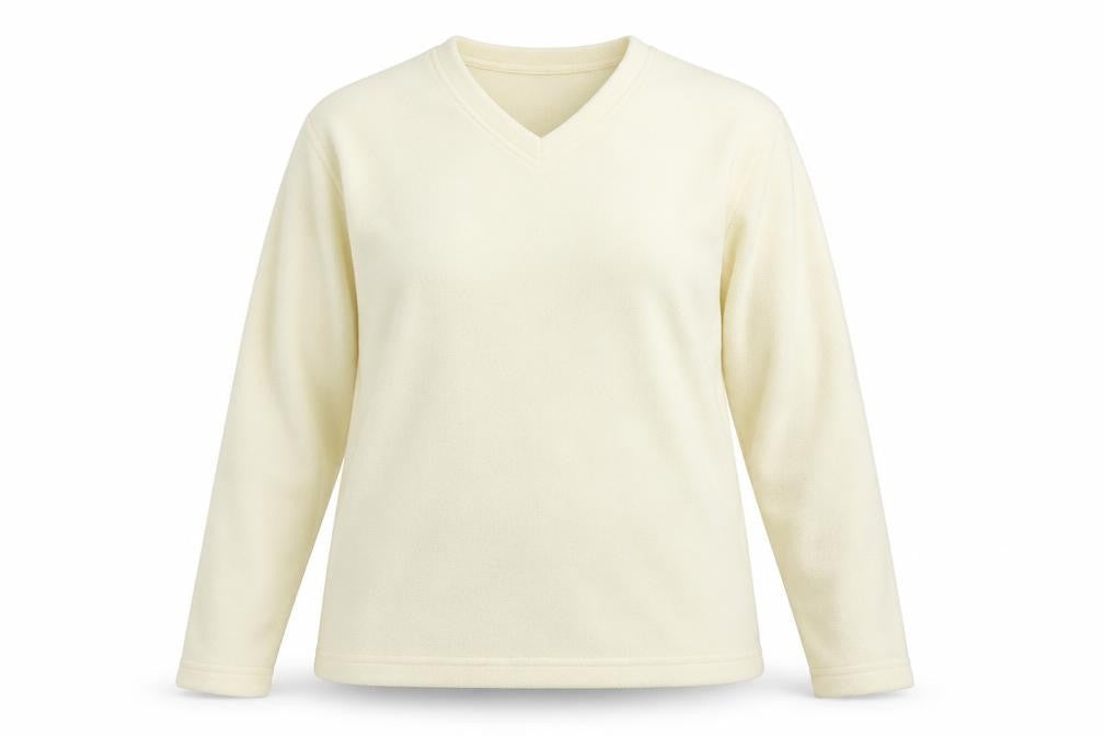 Sport Womens Ivory  Polyester Pullover Sweatshirt Size 16  Pullover