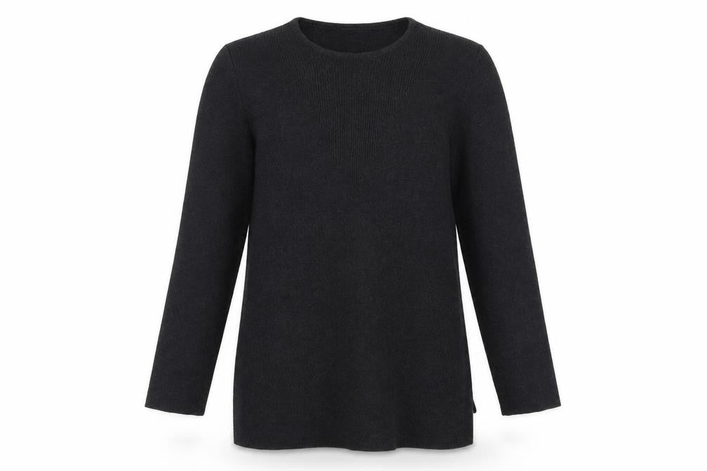 Preworn Womens Grey Round Neck  Polyester Pullover Jumper Size M