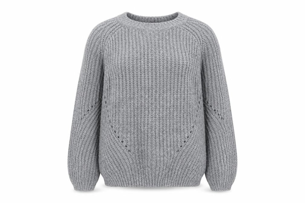 Primark Womens Grey Round Neck  Polyester Pullover Jumper Size S