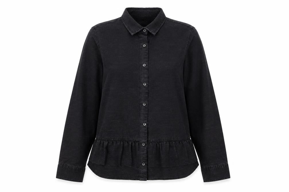NEXT Womens Grey  Polyester Basic Button-Up Size 14 Collared