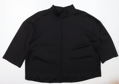 Preloved F&F Womens Black  Polyester Pullover Sweatshirt Size 22  Pullover - Front