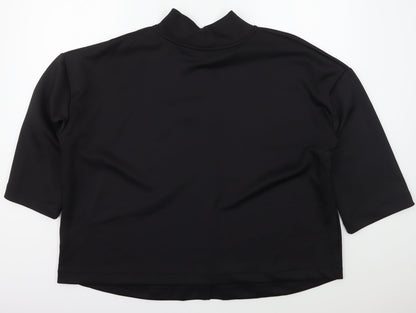 Preloved F&F Womens Black  Polyester Pullover Sweatshirt Size 22  Pullover - Back