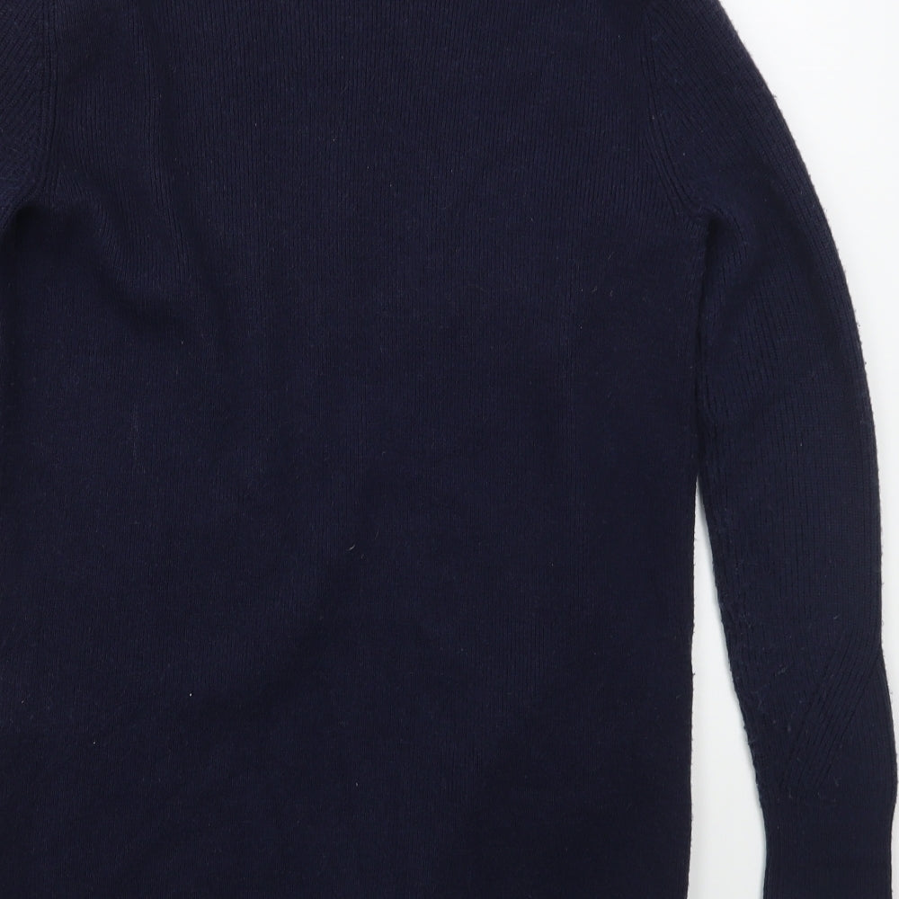 Marks and Spencer Womens Blue V-Neck  Viscose Cardigan Jumper Size 10