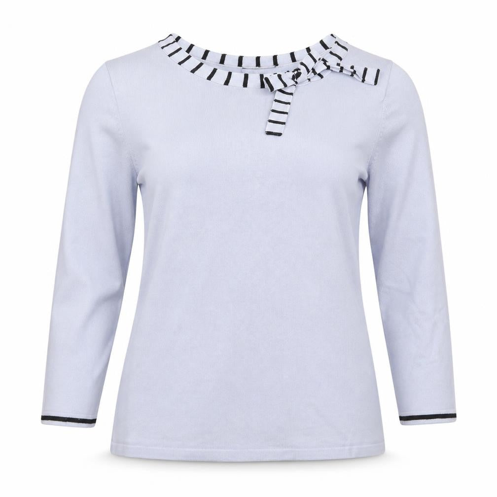 M&Co Womens Blue Boat Neck  Viscose Pullover Jumper Size 14