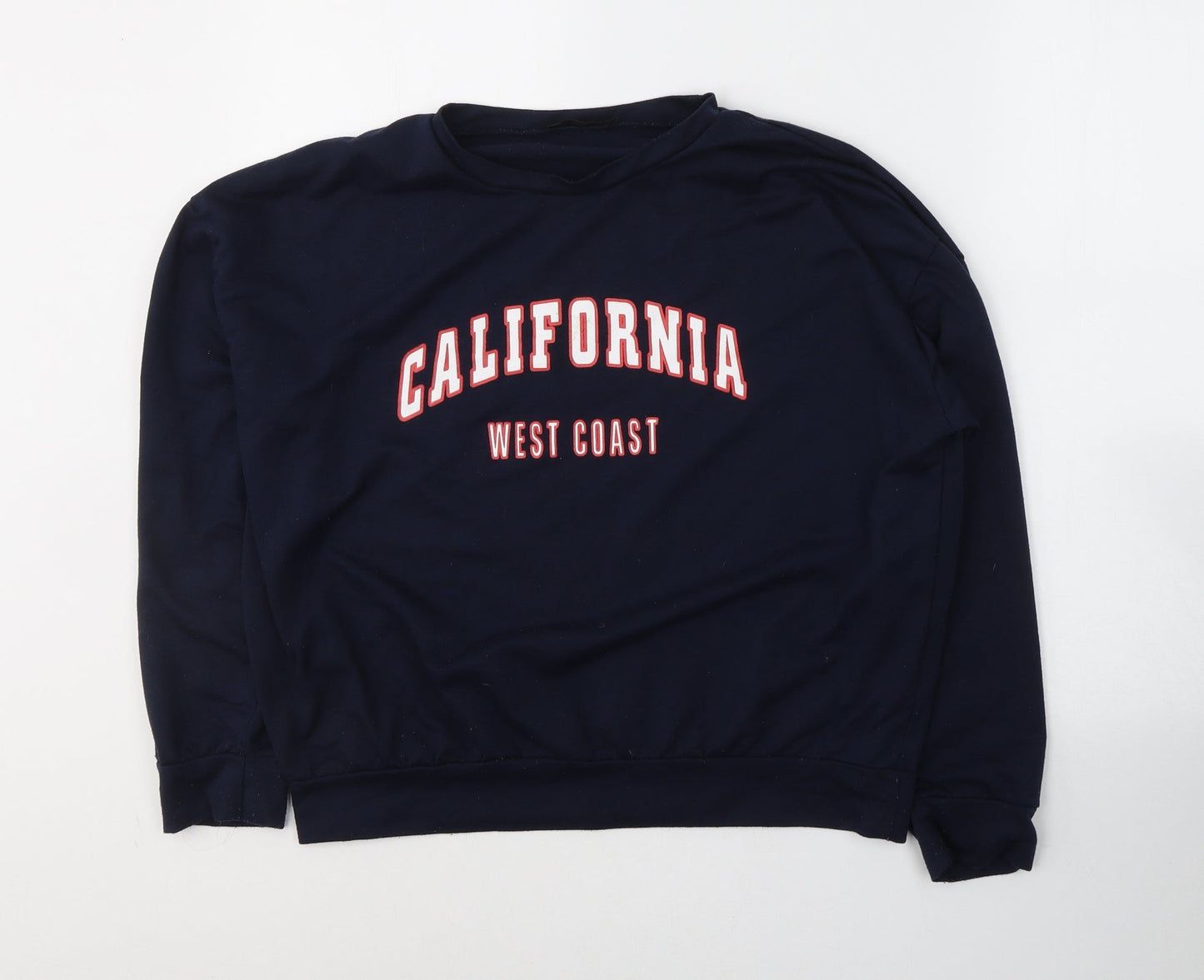 SheIn Womens Blue  Cotton Pullover Sweatshirt Size S  Pullover - California