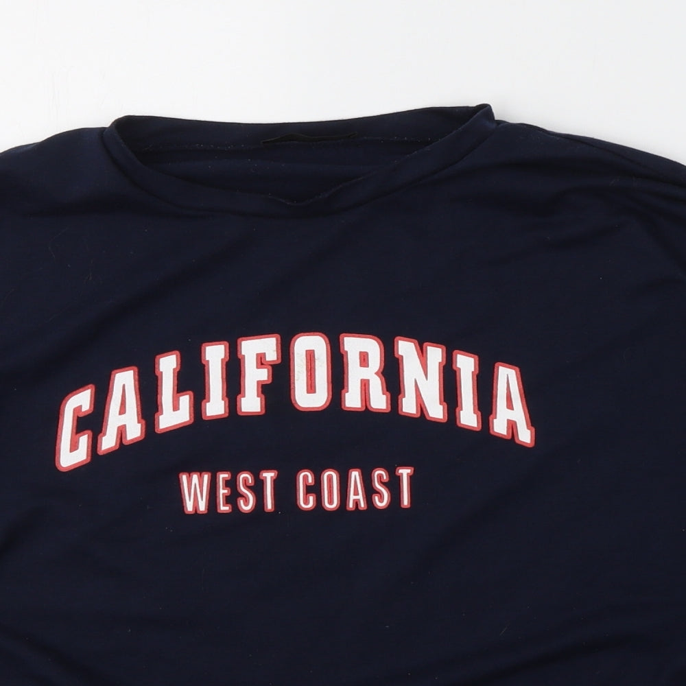 SheIn Womens Blue  Cotton Pullover Sweatshirt Size S  Pullover - California