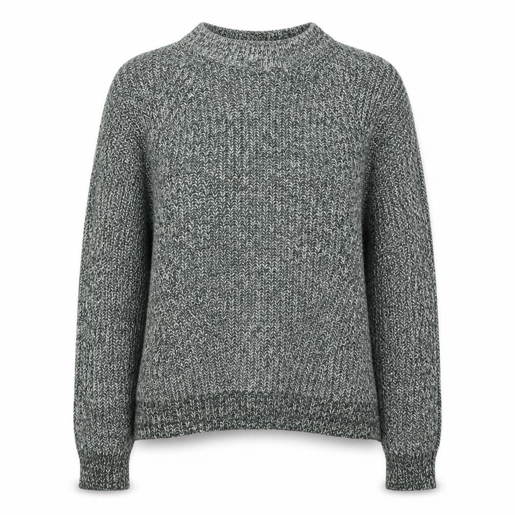 H&M Womens Green Round Neck  Acrylic Pullover Jumper Size M