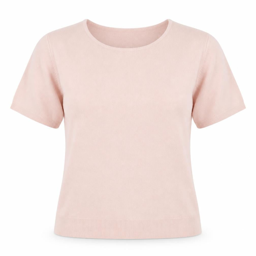 EA Womens Pink Crew Neck  Acrylic Pullover Jumper Size M
