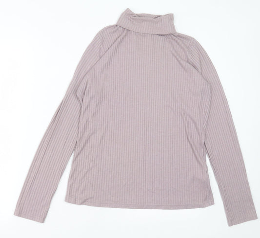 NEXT Womens Purple Roll Neck  Viscose Pullover Jumper Size 14