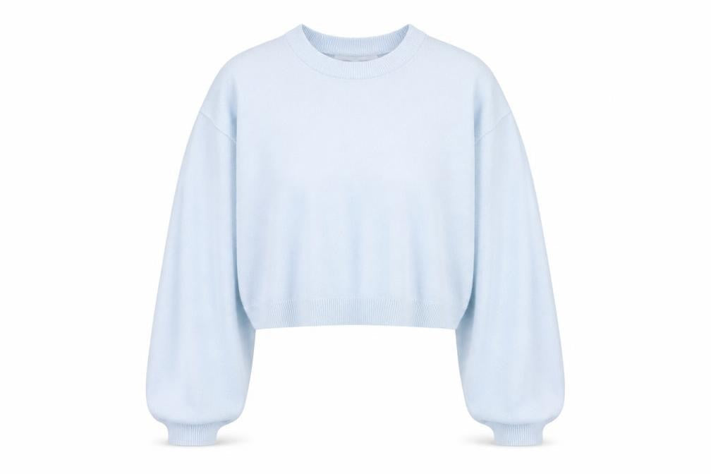 Pull & Bear Womens Blue Round Neck  Viscose Pullover Jumper Size S