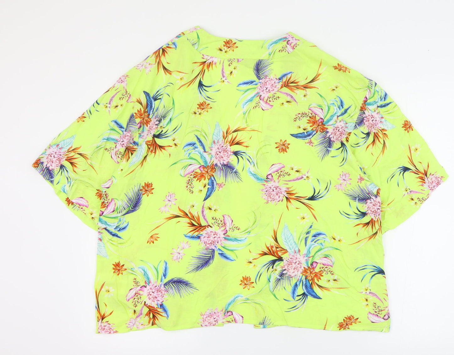 Peacocks Womens Yellow Floral  Jacket  Size M
