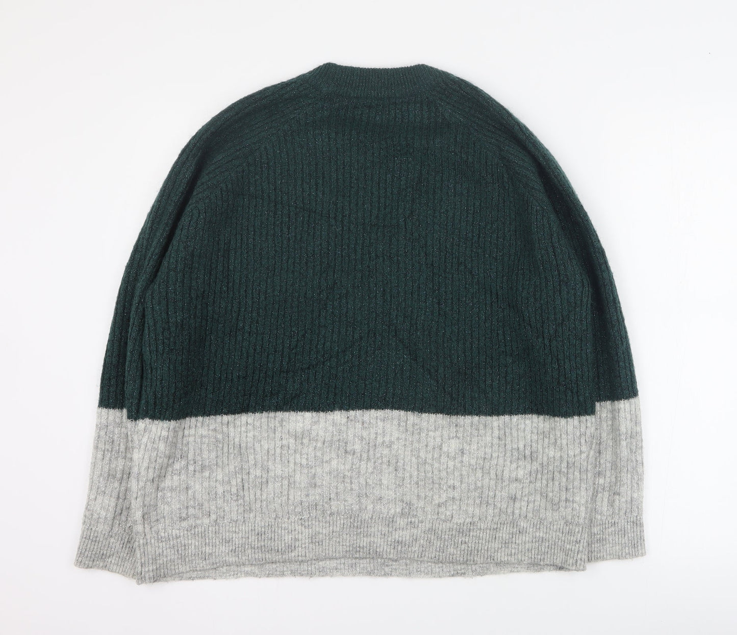 Envii Womens Green Round Neck  Acrylic Pullover Jumper Size S