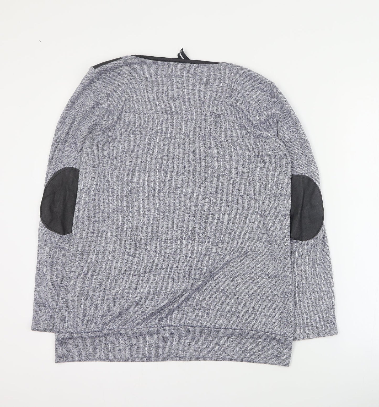 Izabel Womens Grey Round Neck  Viscose Pullover Jumper Size 10