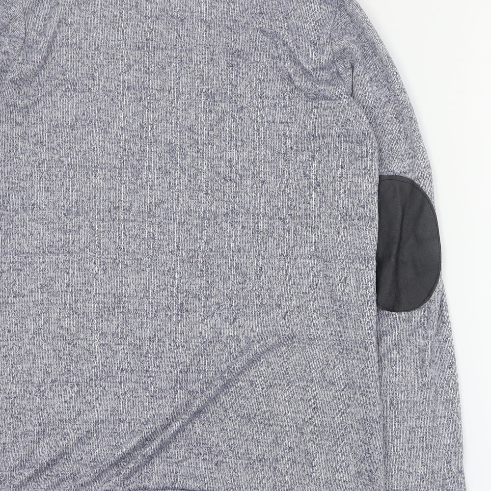 Izabel Womens Grey Round Neck  Viscose Pullover Jumper Size 10
