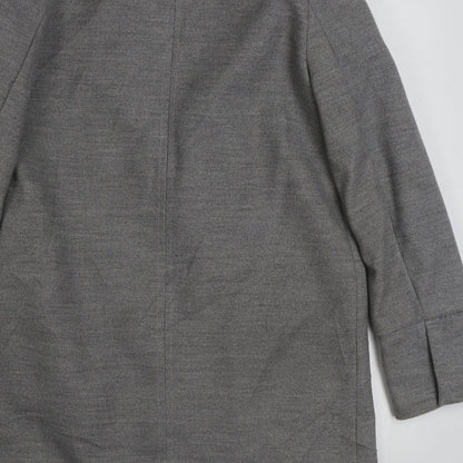 Topshop Womens Grey   Overcoat Coat Size 8  Zip