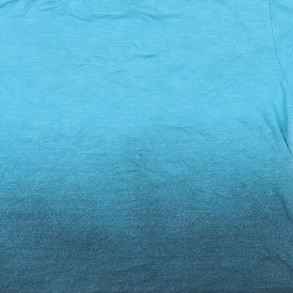 Urban Outlaws Boys Blue  100% Cotton Pullover T-Shirt Size 7-8 Years Crew Neck  - Surf