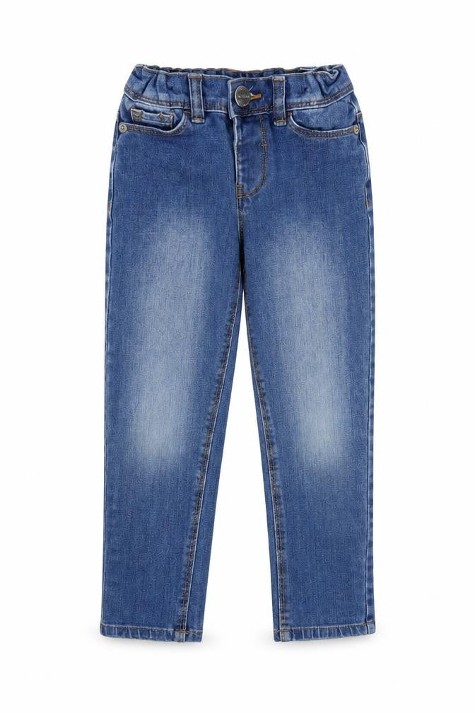 Dunnes Stores Girls Blue  Cotton Tapered Jeans Size 5 Years  Regular Zip