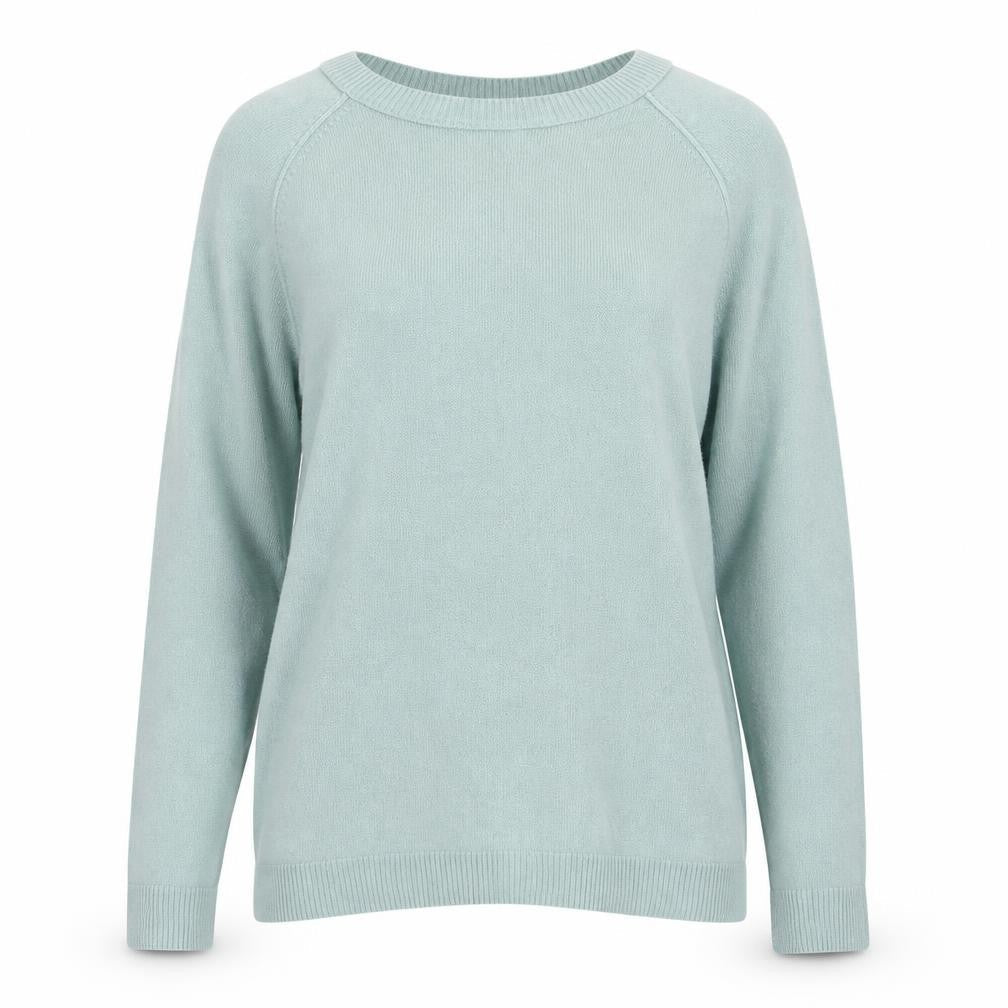 TU Womens Green Round Neck  Acrylic Pullover Jumper Size 12