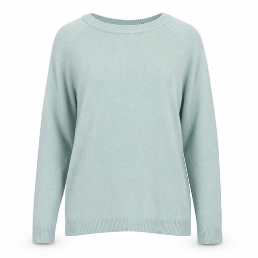 Tu Womens Green Round Neck  Acrylic Pullover Jumper Size 12
