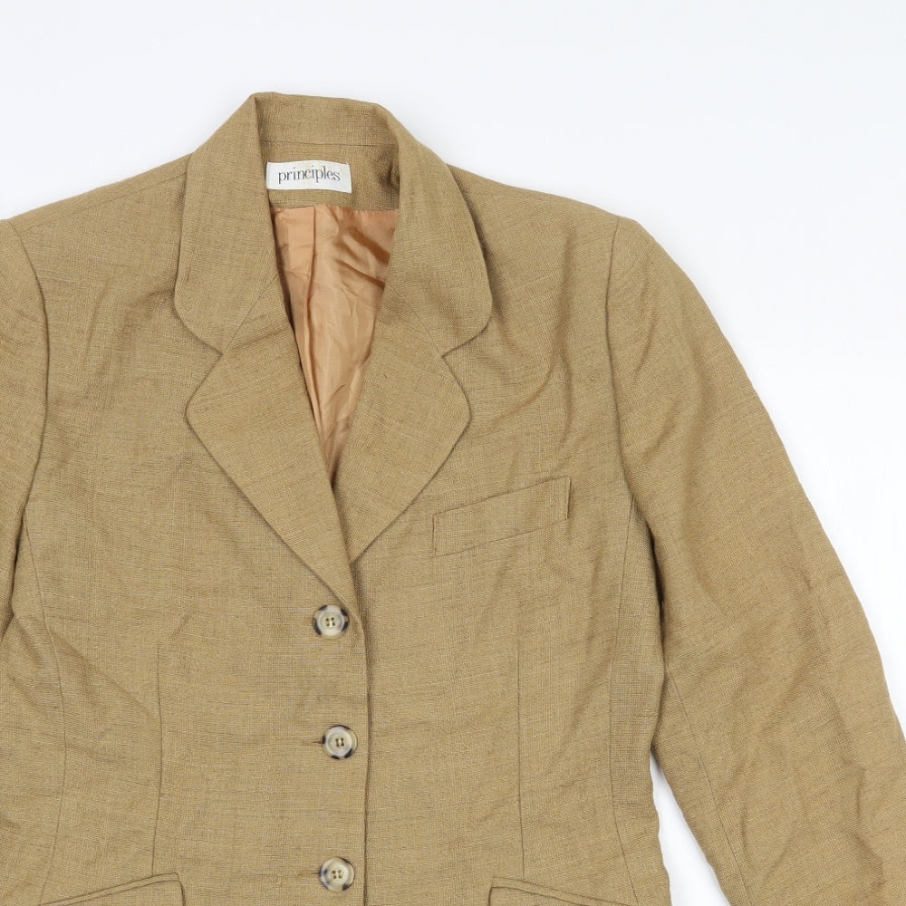 Principles Mens Brown  Viscose Jacket Blazer