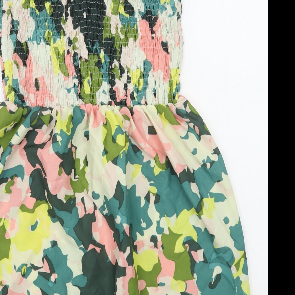 Primark Womens Multicoloured Camouflage Polyester A-Line  Size M  Halter Pullover