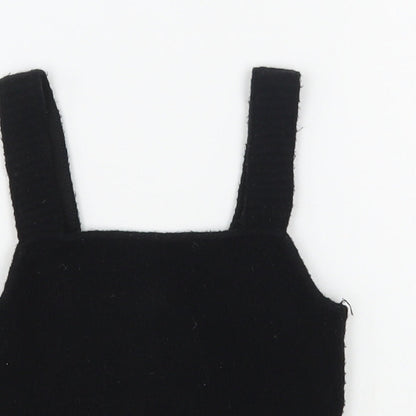 Preloved H&M Womens Black  Polyester Basic Tank Size XS Square Neck - Detail