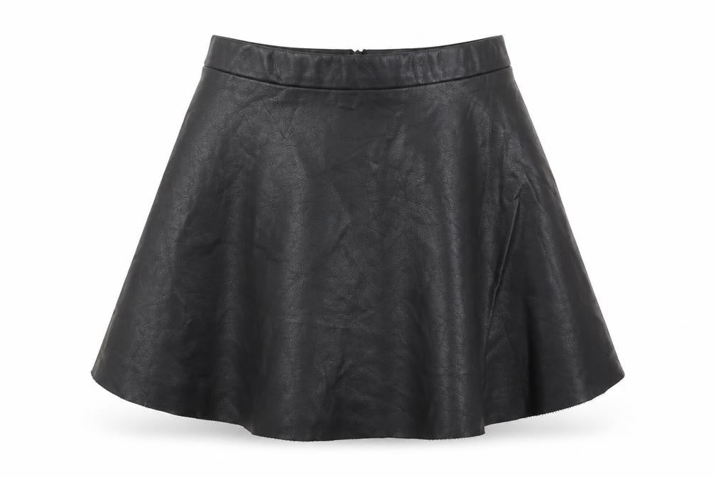 H&M Girls Black  Viscose Skater Skirt Size 9-10 Years  Regular