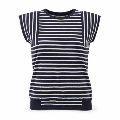 Next Womens Multicoloured Round Neck Striped Cotton Pullover Jumper Size 8