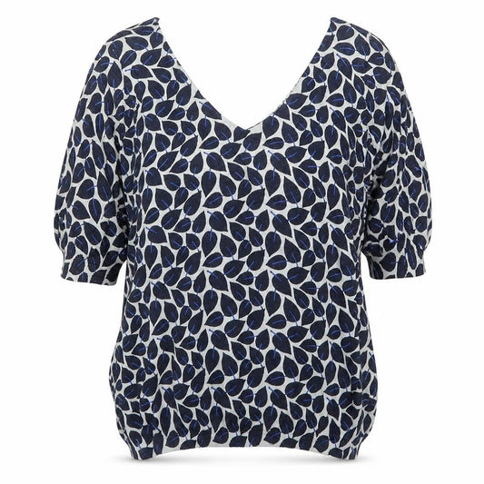 Next Womens Multicoloured V-Neck Floral Cotton Pullover Jumper Size 10