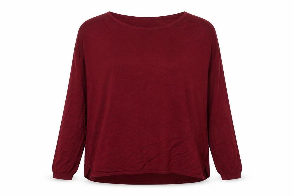 H&M Womens Red Round Neck  Viscose Pullover Jumper Size S