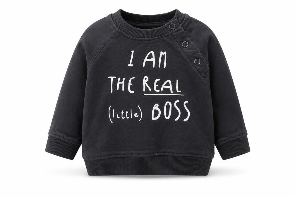 La Radute Boys Grey  Cotton Pullover Jumper Size 0-3 Months