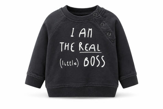 La Radute Boys Grey  Cotton Pullover Jumper Size 0-3 Months