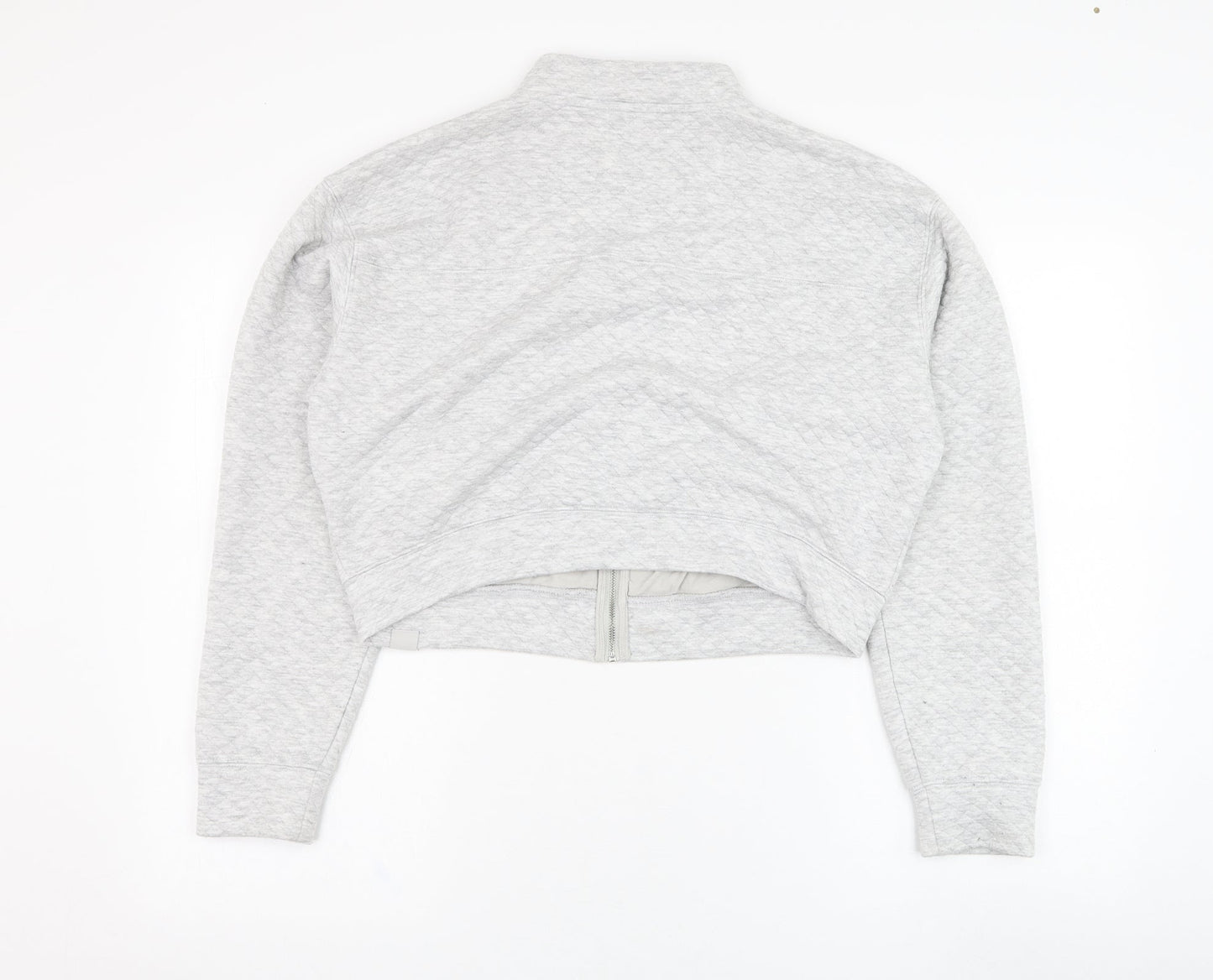 Gilly Hicks Womens Grey  Polyester Full Zip Sweatshirt Size S  Zip - Cropped