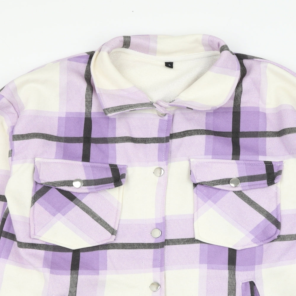 Preworn Womens Ivory Check  Jacket  Size S  Button