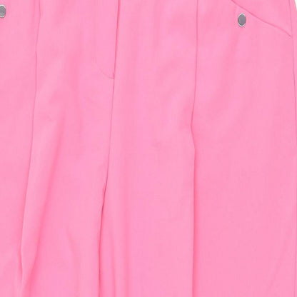 Next Womens Pink  Polyester Carrot Trousers Size 29 L26 in Regular Zip