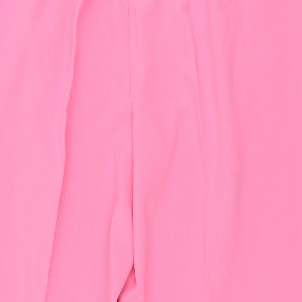 NEXT Womens Pink  Polyester Carrot Trousers Size 29 L26 in Regular Zip