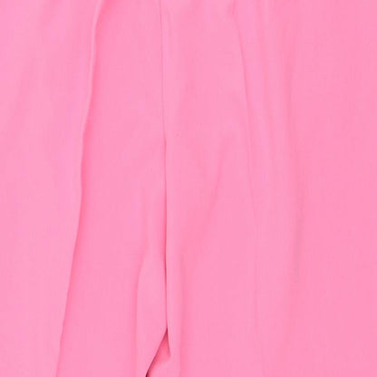 Next Womens Pink  Polyester Carrot Trousers Size 29 L26 in Regular Zip