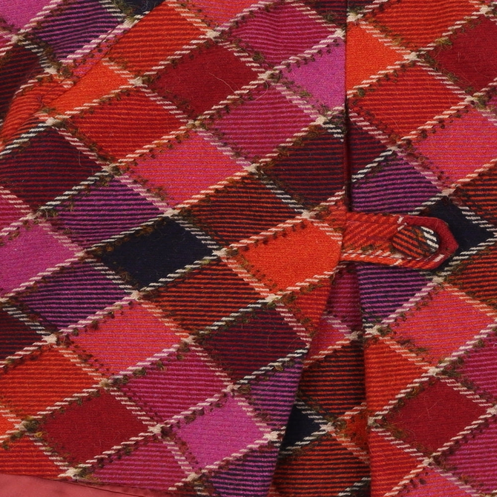 H&M Womens Red Check  Jacket  Size 10  Button