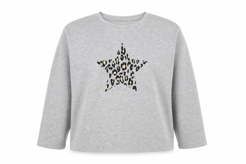 F&F Womens Grey  Polyester Pullover Sweatshirt Size 12  Pullover - Star
