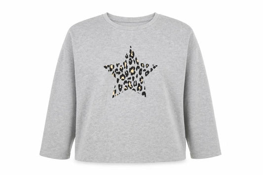 F&F Womens Grey  Polyester Pullover Sweatshirt Size 12  Pullover - Star
