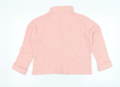 H&M Womens Pink  Viscose Pullover Sweatshirt Size S  Pullover