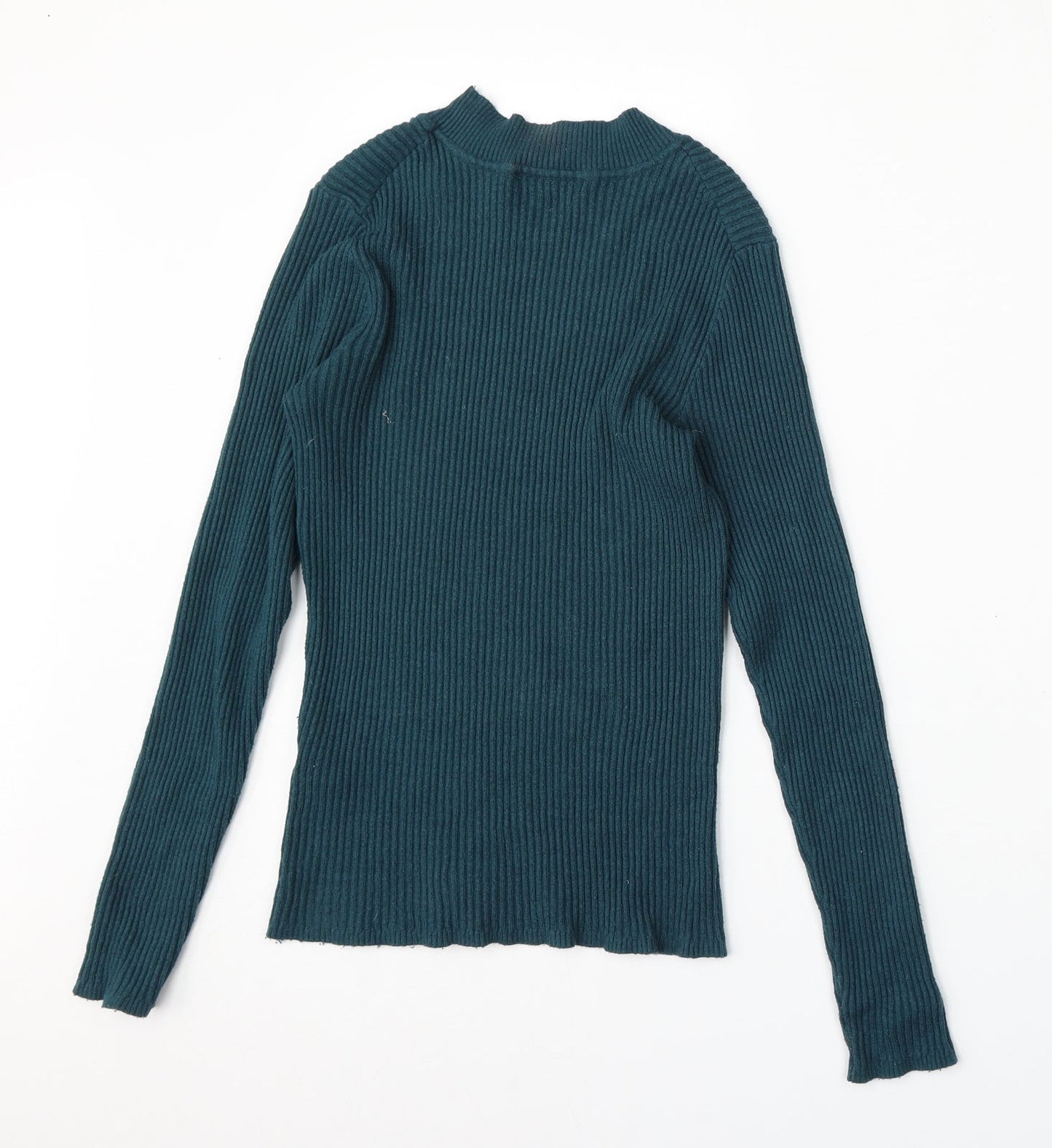 Primark Womens Blue Round Neck  Viscose Pullover Jumper Size 12